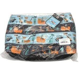 Harveys Seatbelt Bag Medium Convertible Clutch Shag Cocktail Cats Artist NWT